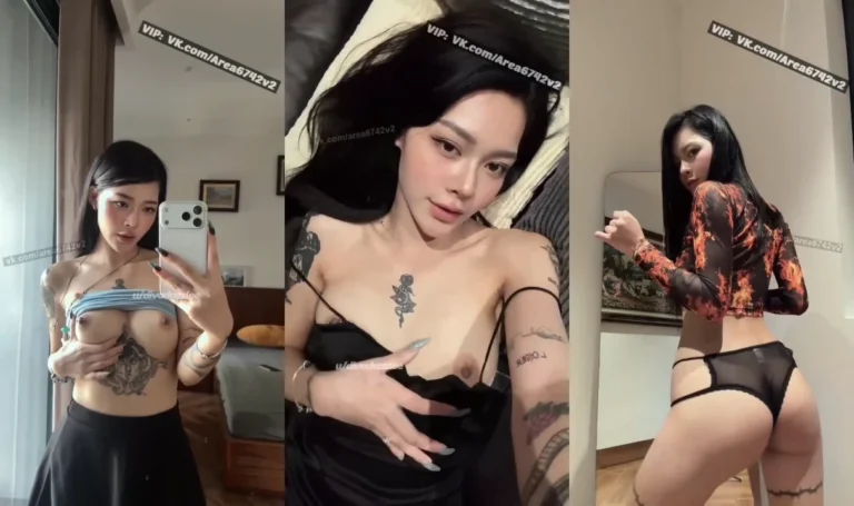 คลิปหลุด Velvetxrose น้องสาวลายสักคนสวย ชวัญใจชาว IG ผิวชาว ตัวเล็ก หน้าอกทรงสวย หีก็น่าดูด